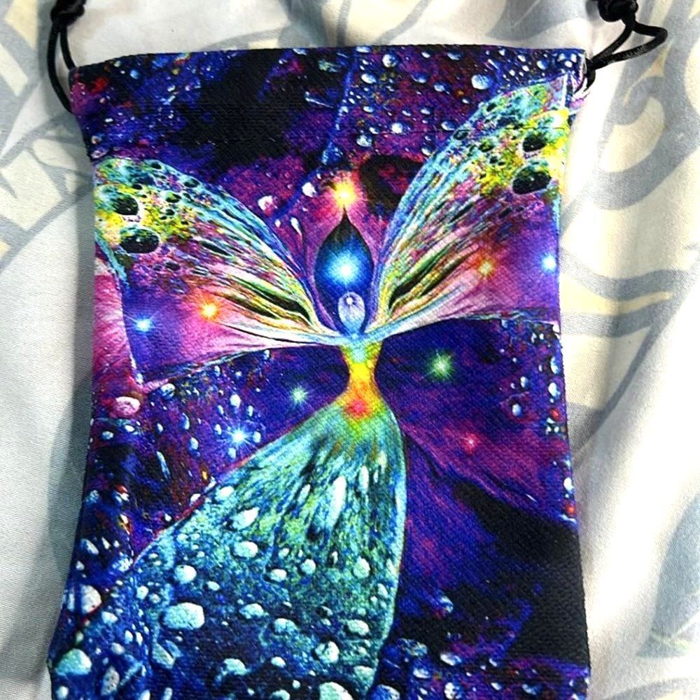 Beautiful Drawstring Storage Pouch. NEW! - Your Choice of Pattern. - Picture 3 of 6